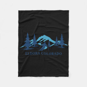 Eldora Colorado Ski Resort Skifahren Skier Fleecedecke