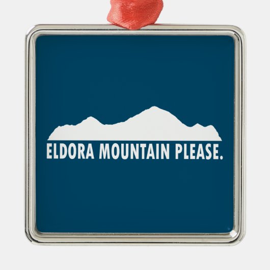 Eldora Mountain Colorado Bitte Ornament Aus Metall (Vorne)