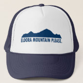 Eldora Mountain Colorado Bitte Truckerkappe (Vorderseite)
