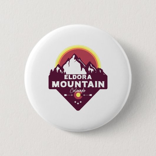 Eldora Mountain Colorado Co Rocky Mountains Wander Button (Vorderseite)