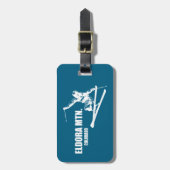Eldora Mountain Colorado Skier Gepäckanhänger (Vorderseite vertikal)
