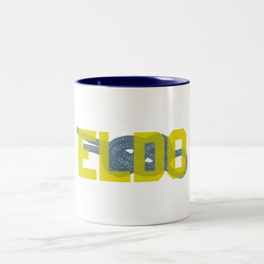 Eldorado Canyon Abbildung 8 Klettern Zweifarbige Tasse (Mittel)
