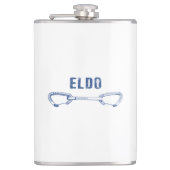 Eldorado Canyon Klettern Quickziehung Flachmann (Vorderseite)