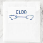 Eldorado Canyon Klettern Quickziehung Rechteckiger Aufkleber (Tasche)