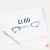 Eldorado Canyon Klettern Quickziehung Rechteckiger Aufkleber (Umschlag)