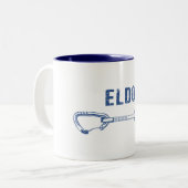 Eldorado Canyon Klettern Quickziehung Zweifarbige Tasse (Vorderseite Links)