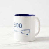 Eldorado Canyon Klettern Quickziehung Zweifarbige Tasse (VorderseiteRechts)