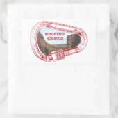 Eldorado Canyon Klettersteig Carabiner Rechteckiger Aufkleber (Tasche)