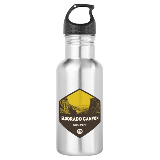 Eldorado Canyon Staat Park Colorado Edelstahlflasche (Vorderseite)