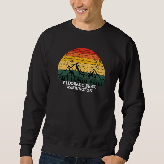 Eldorado Peak Washington Retro Vintag Sweatshirt (Vorderseite)