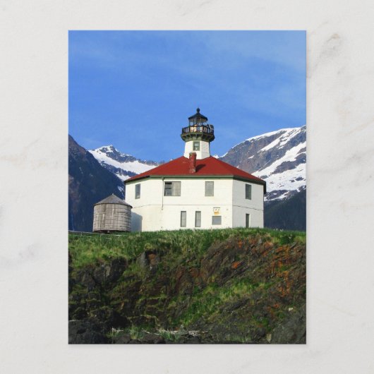 Eldred Rock Lighthouse Postkarte (Vorderseite)