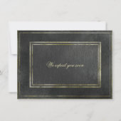 Eldrich-Einladung (Gold und Schwarz) Einladung (Rückseite)