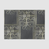 Eldrich-Gewebe-Papier (schwarz und Gold) Seidenpapier (Vorderseite)