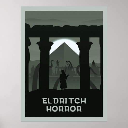 Eldritch Horror Board Game Minimalistisch Travel S Poster (Vorne)