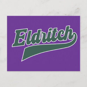 Eldritch League Script - Vintag Lettering Feiertagspostkarte