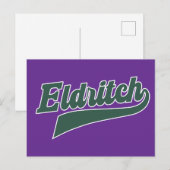 Eldritch League Script - Vintag Lettering Feiertagspostkarte (Vorne/Hinten)