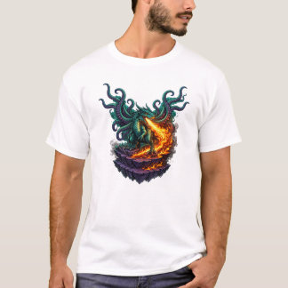 Eldritch-Leeren-Drache – Feueratmender Kraken-Hybr T-Shirt