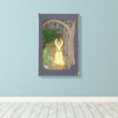 Eldritch Mistress (Fairy Lady in Woods) Leinwanddruck (Insitu (Holzboden))