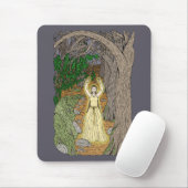 Eldritch Mistress (Fairy Lady in Woods) Mousepad (Mit Mouse)