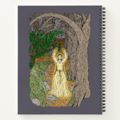 Eldritch Mistress (Fairy Lady in Woods) Notizblock (Rückseite)