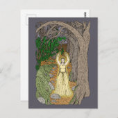 Eldritch Mistress (Fairy Lady in Woods) Postkarte (Vorne/Hinten)