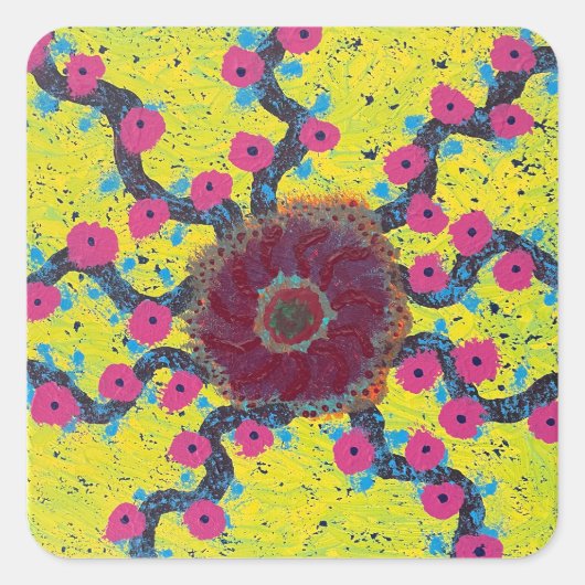 Eldritch Vigil Quadratischer Aufkleber (Vorderseite)