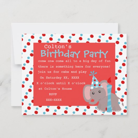 Ele-dots Einladung (Vorderseite)