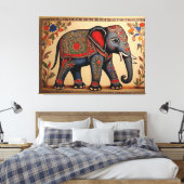 Ele-Fine Arts: Madhubani Canvas Prints Leinwanddruck (Insitu (Schlafzimmer))
