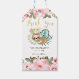 Eleagant Gold Glitzer Unicorn, Blumenbabydusche Geschenkanhänger