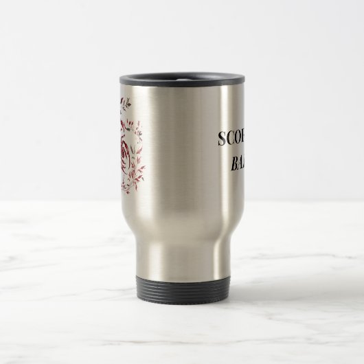 Eleagant Scorpio Zodiac Mug Reisebecher (Mittel)