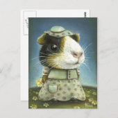 Eleanor das Schwein der Guinea Postkarte (Vorne/Hinten)
