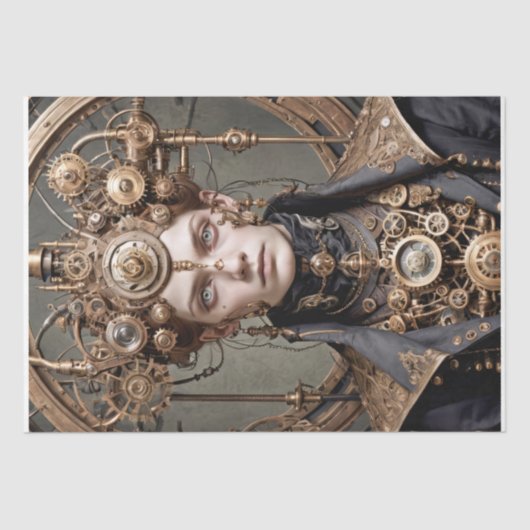 Eleanor, die Steampunk-Kaiserin - Decoupage - Seidenpapier (Vorderseite)