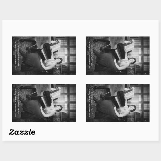 Eleanor Everest Freer Rechteckiger Aufkleber (Blatt)