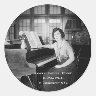 Eleanor Everest Freer Runder Aufkleber