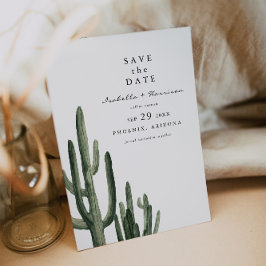Eleanor - Minimal Saquaro Cactus Save the Date Einladung