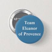 Eleanor of Provence, Königin von England Button (Vorne & Hinten)