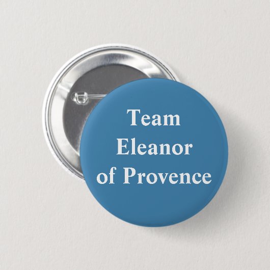 Eleanor of Provence, Königin von England Button (Vorne & Hinten)