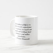 Eleanor Roosevelt der Zweck Kaffeetasse (Vorderseite Links)