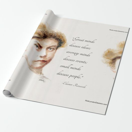 Eleanor Roosevelt & Great Minds Zitat Geschenkpapier (Ungerollt)