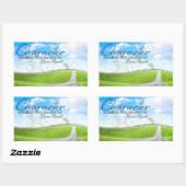 Eleanor Roosevelt Inspiration Zitat "Charakter" Rechteckiger Aufkleber (Blatt)