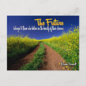 Eleanor Roosevelt Inspiration Zitat "Die Zukunft" Postkarte (Vorderseite)