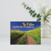Eleanor Roosevelt Inspiration Zitat "Die Zukunft" Postkarte (Stehend Vorderseite)