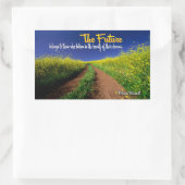 Eleanor Roosevelt Inspiration Zitat "Die Zukunft" Rechteckiger Aufkleber (Tasche)