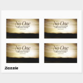 Eleanor Roosevelt Inspiration Zitat "Niemand" Rechteckiger Aufkleber (Blatt)