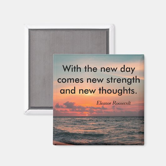 Eleanor Roosevelt Inspirational Quote Magnet (Vorderseite/Rückseite)