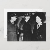 Eleanor Roosevelt King George VI Queen Elizabeth Postkarte (Vorne/Hinten)