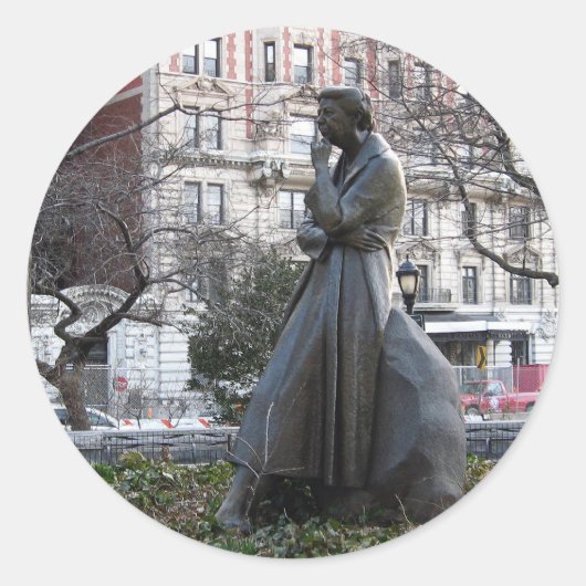 Eleanor Roosevelt Memorial Runder Aufkleber (Vorderseite)