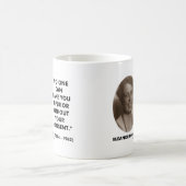 Eleanor Roosevelt Niemand kann dich unterlegen Kaffeetasse (Mittel)
