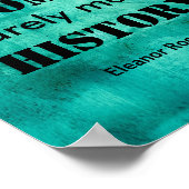 Eleanor Roosevelt Poster Zitat über Frauen (Ecke)