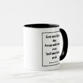 Eleanor Roosevelt Quote ~ Große Minds Tasse (VorderseiteRechts)
